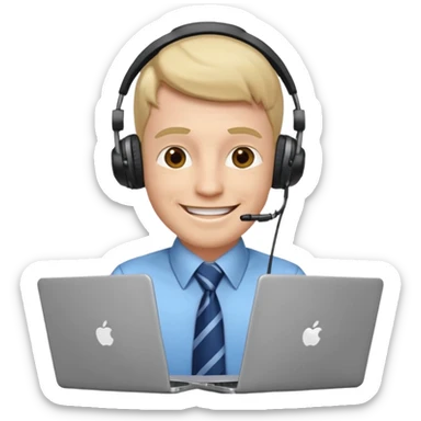 Por favor hace un emoji para una empresa de community manager, tiene que ser profesional, atractivo, elegante y empresarial, como así tambien tiene que ser hombre en los emojis sticker