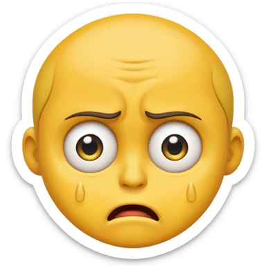 Angry pleading emoji sticker