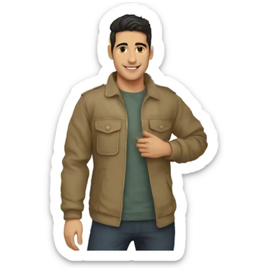 Gabriel Attal tient un drapeau lgbt sticker