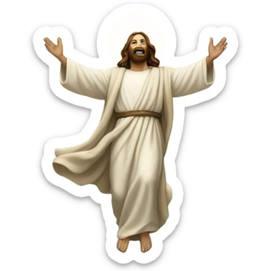 Jesus ascending to heaven sticker
