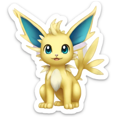 Shiny-Eeveelution-Cute-Fakemon-Dragon-Pokémon-fusion full body sticker
