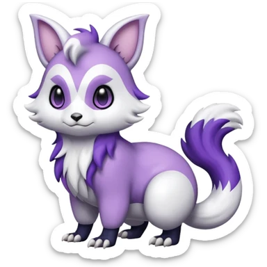 Shiny Furret-Absol-Noibat-Hybrid (Full body) sticker