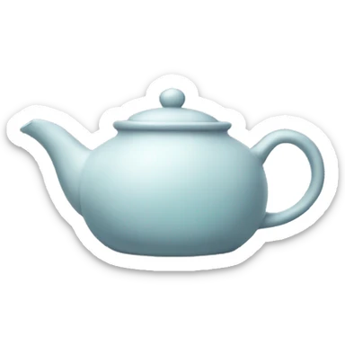 Crying Chinese teapot pouring tea sticker