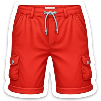 capri short red sticker