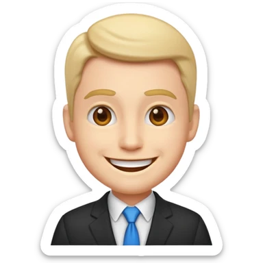 Toastmasters Salesman Emoji sticker