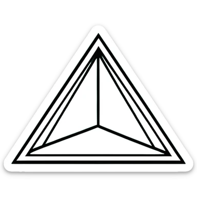 Maya cultural symbol with message theme, strictly only white and deep dark green colors, clean geometric lines, angular, minimalist sticker