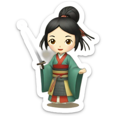 female-killer-in-the-heian-era sticker