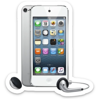 iPod touch 8 with earpiece speaker sticker