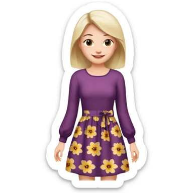 Clothes online shop principal woman sticker