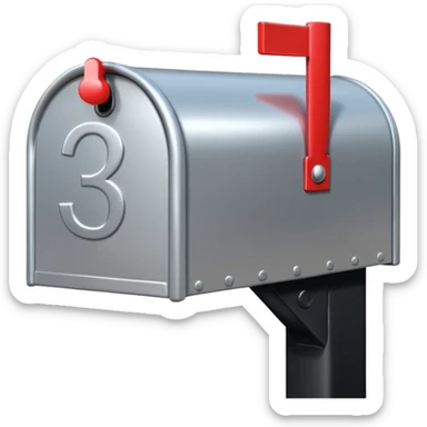 silver mailbox with №309 on black post sticker