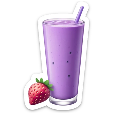 Bol de smoothie violet pastel et blanc sticker
