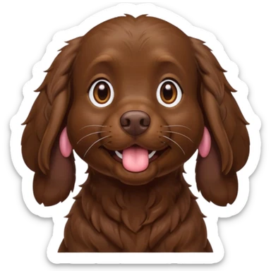 Boykin spaniel blowing kiss  sticker