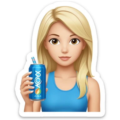 alani energy drink with image of brooke sticker