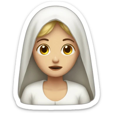 Mary experiencing sorrow sticker