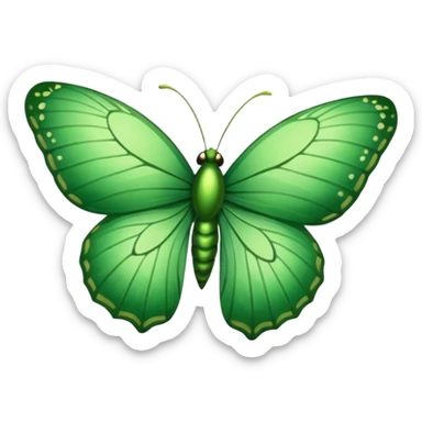 Mariposa verde sticker