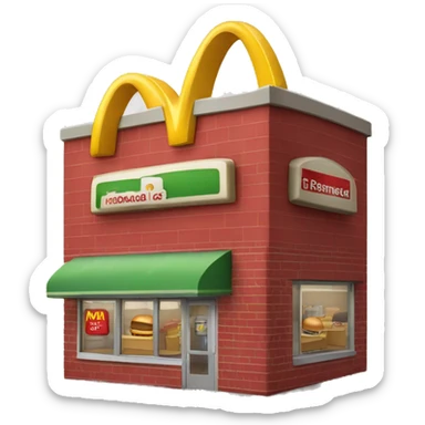 McDonald’s store sticker
