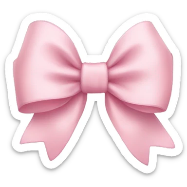 Light pink bow  sticker