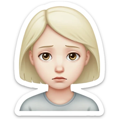 turning away sad sticker