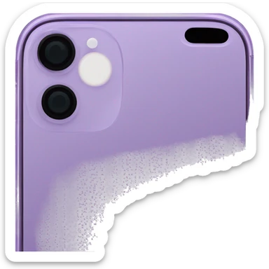 iPhone 14 Pro purple sticker