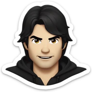 Damon Salvatore vampire sticker