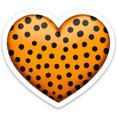 Cheetah print heart  sticker