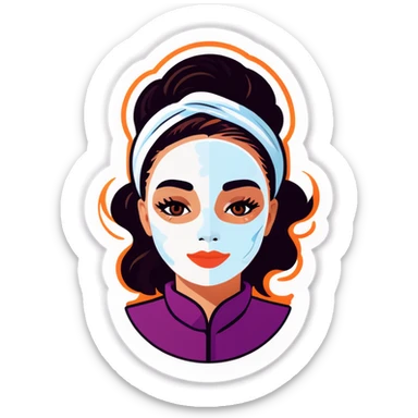 Skincare sticker