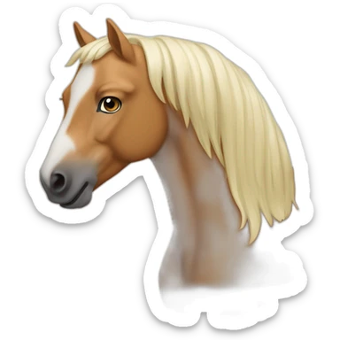 Le cheval Palomino sticker