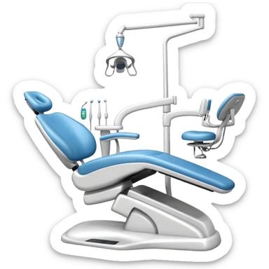 Un sillón dental completo sticker