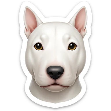 White bull terrier sticker