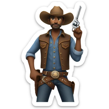 Cowboy from Boston sticker