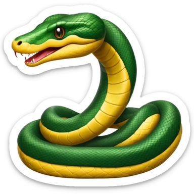 Serpente anaconda lungo sticker
