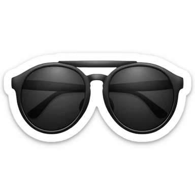 sunglasses with dark reflective lenses sticker