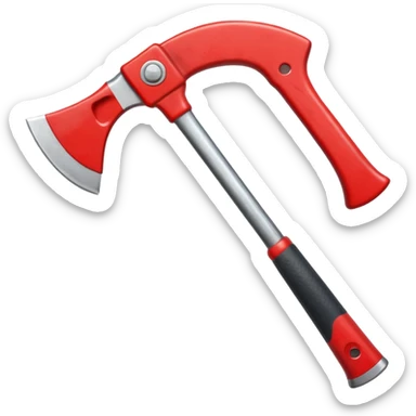 A Firefighter red Axe  sticker
