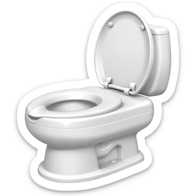 Standard potty trainer without a person on it. sticker