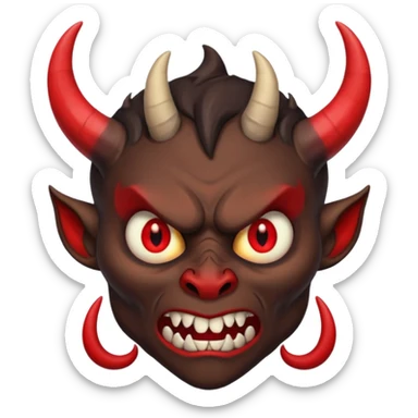 very sad and scared demon memoji sticker