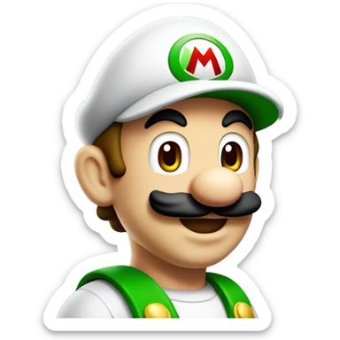 Luigi from mario bros sticker