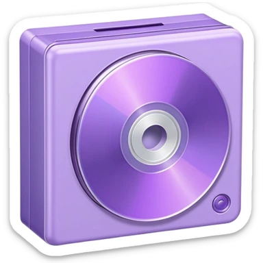 aesthetically pleasing CD game box in lavender color sticker