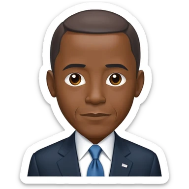 Barack Obama in a suit sticker