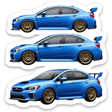 emoji is the subaru wrx 2024 sticker