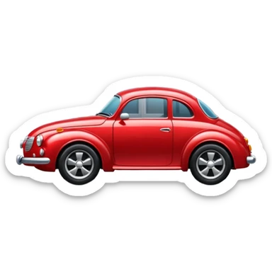 car parked on the street sticker