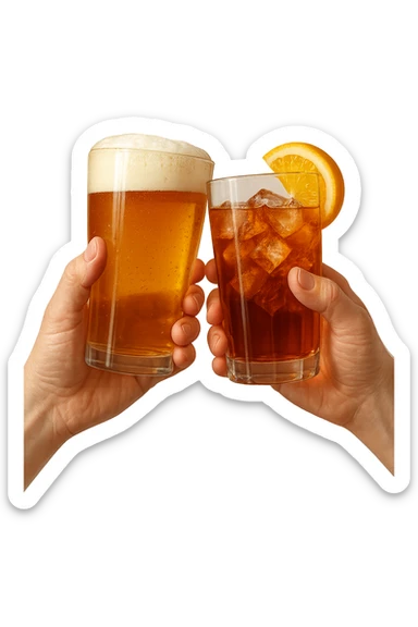 2 drink che fanno brindisi sticker