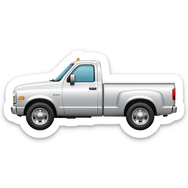 WHITE PICKUPTRUCK SIDE VIEW ELLISDON NAME ON TRUCK sticker