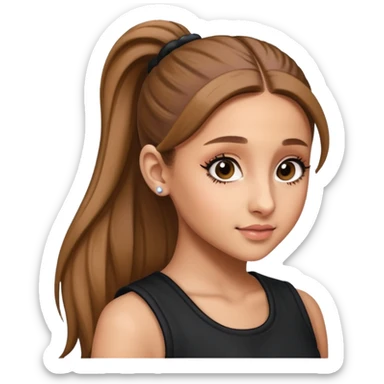 ariana grande ponytail 2025 a little older she’s 32 not 12 sticker