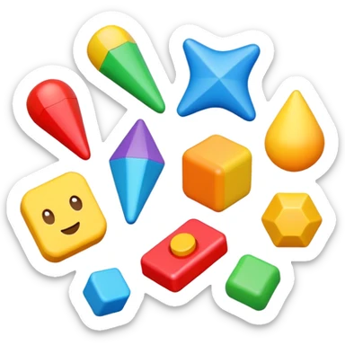 High resolution of toys sticker