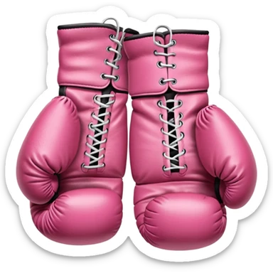 i want pink boxing gloves sticker