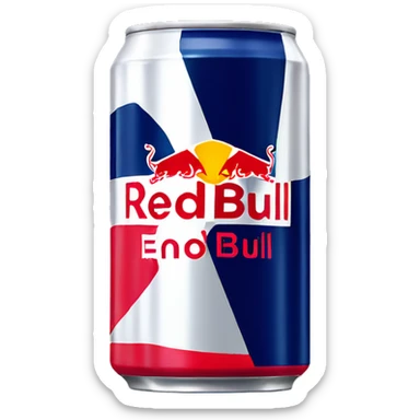 Red Bull energy drink can  sticker