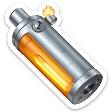 battery torch  sticker