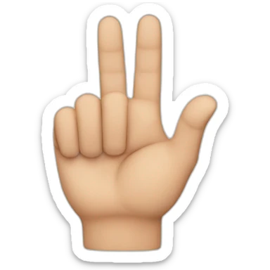 HAND WITH INDEX FINGER AND THUMB FORMING A CIRCLE sticker