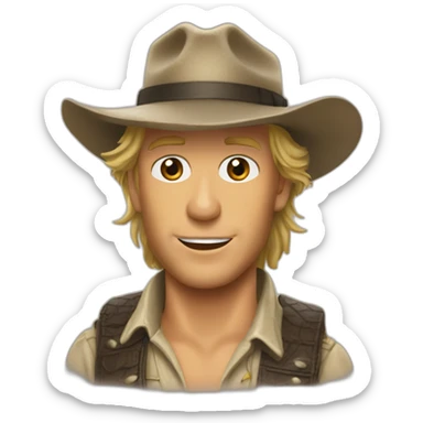 Crocodile Dundee sticker