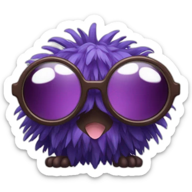 brown Venonat glasses sticker